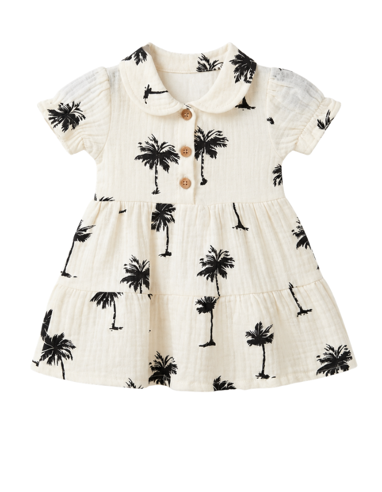 Baby Cotton Frock - Off-White 
