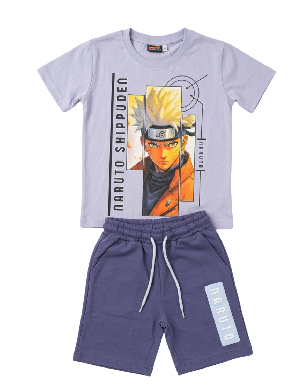 Naruto Shippuden Panel Graphic Tee & Shorts Set