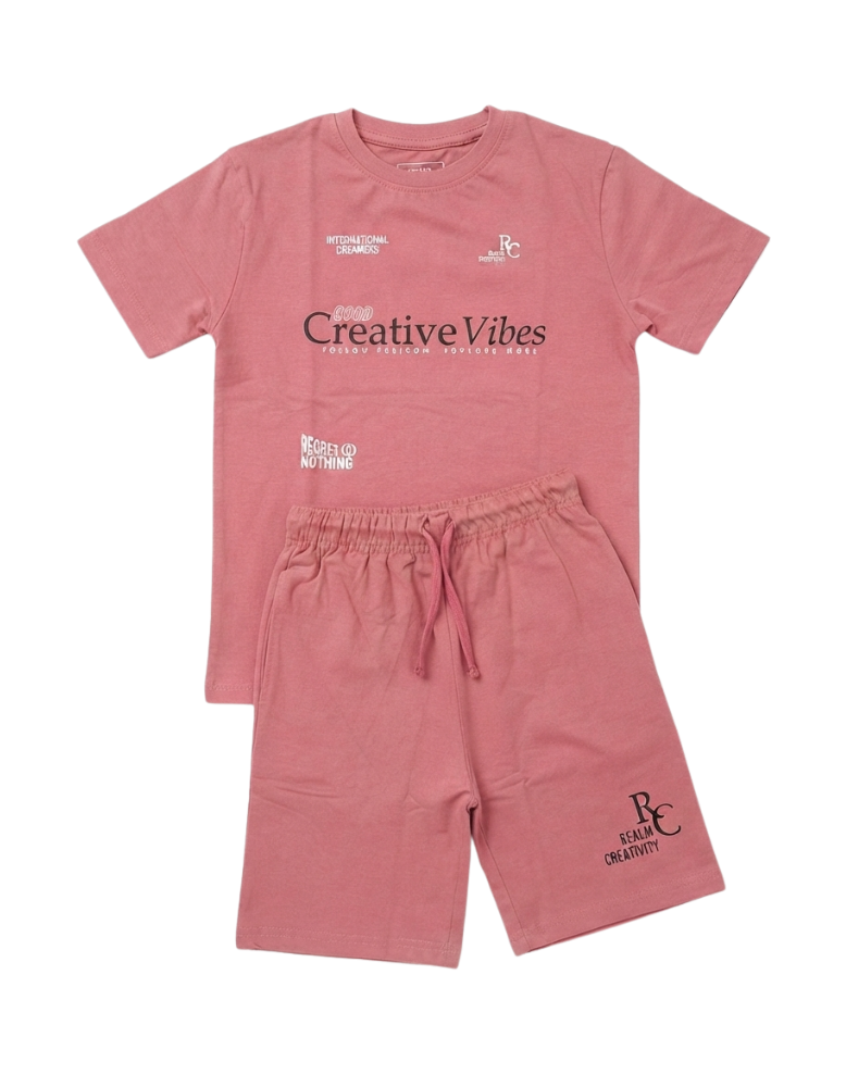 Tee & Shorts Set - Creative Vibes  