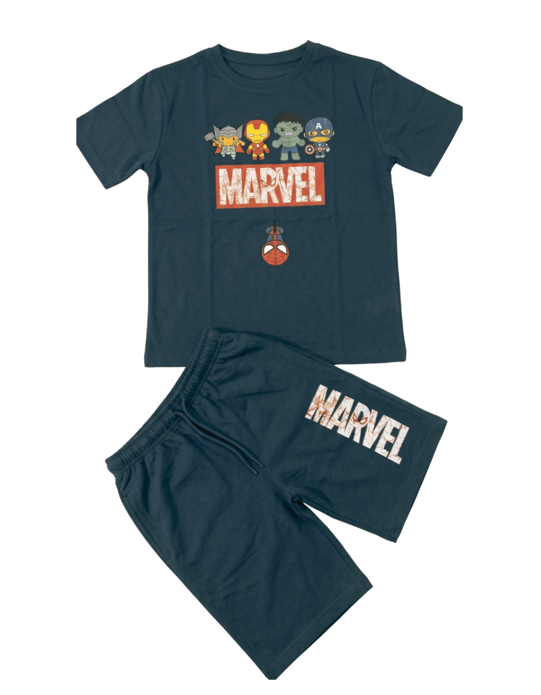 Marvel Chibi Heroes Graphic Tee & Shorts Set