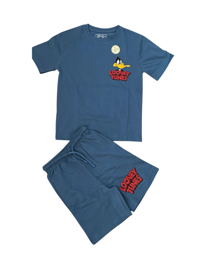 Looney Tunes Daffy Duck Graphic Tee & Shorts Set