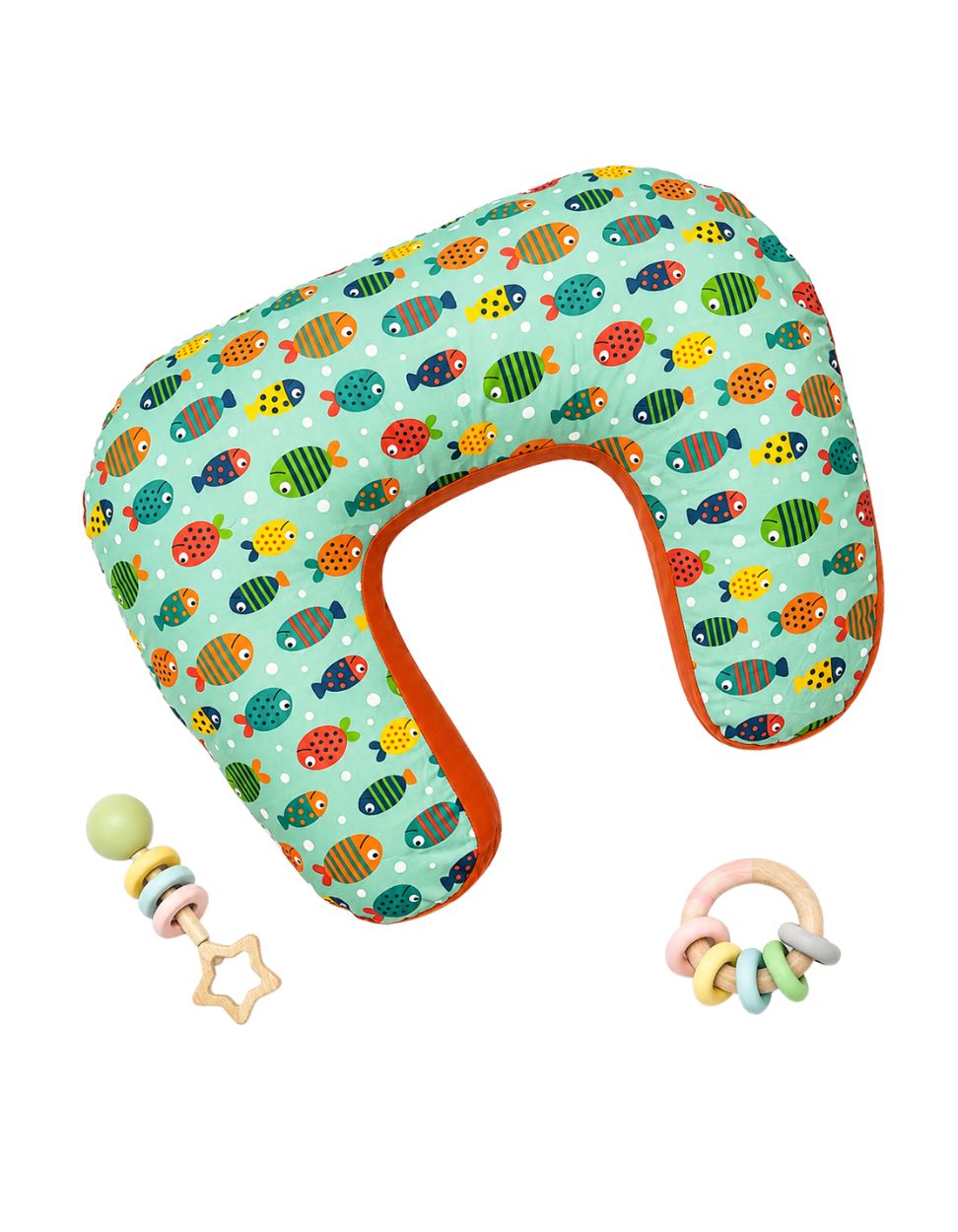 Nursing / Feeding Pillow - Fish pattern