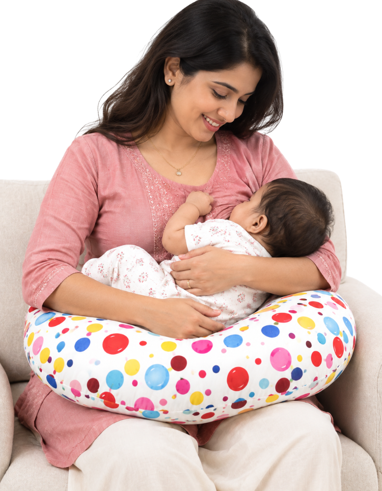 Nursing / Feeding Pillow - Confetti Bubbles