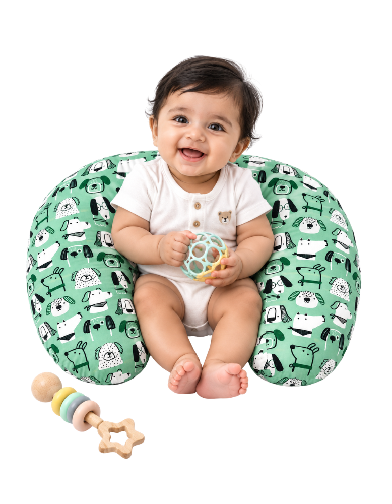 Nursing/Feeding pillow - Mint Puppy