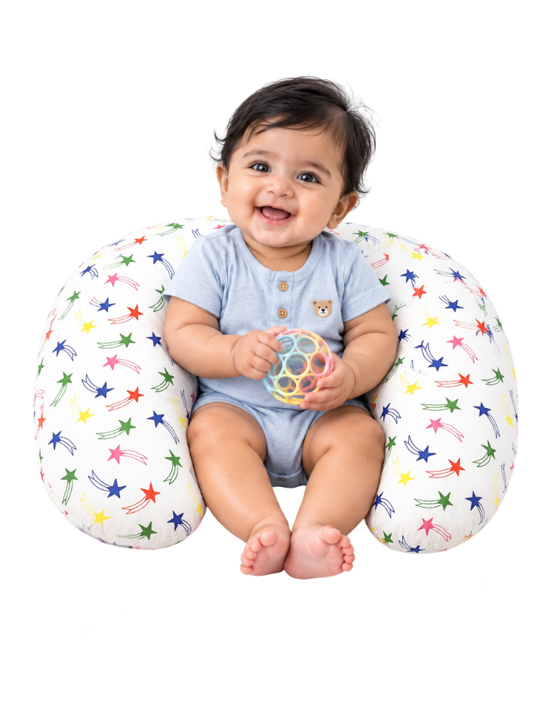 Nursing/Feeding pillow - Bright Shooting Stars