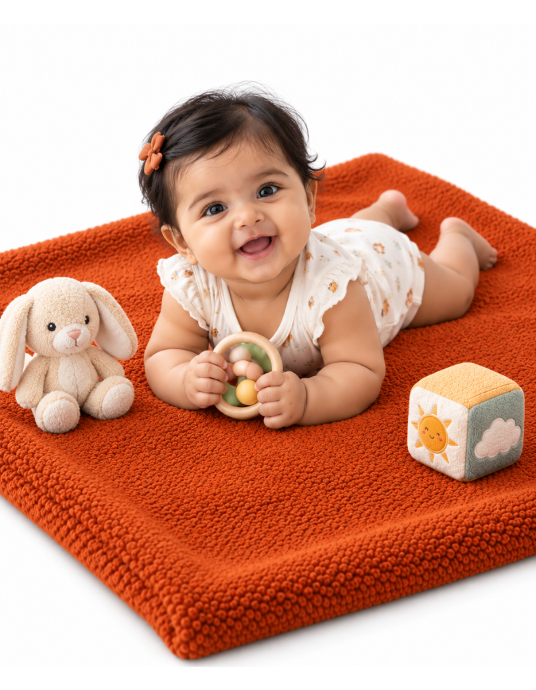 Baby Dry Sheet - Medium - Rust Orange