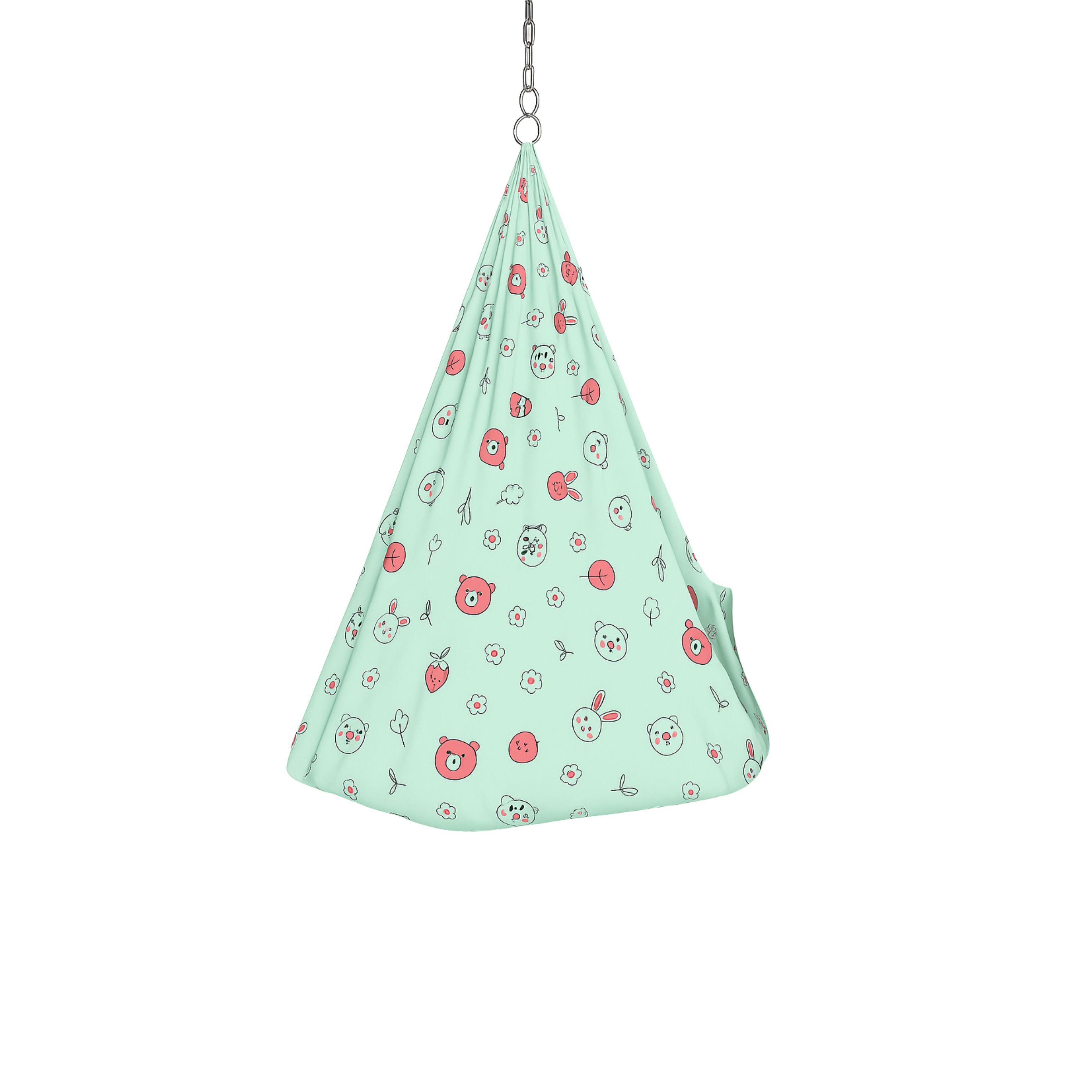Cotton Cradle 3mtr - Green Animal 